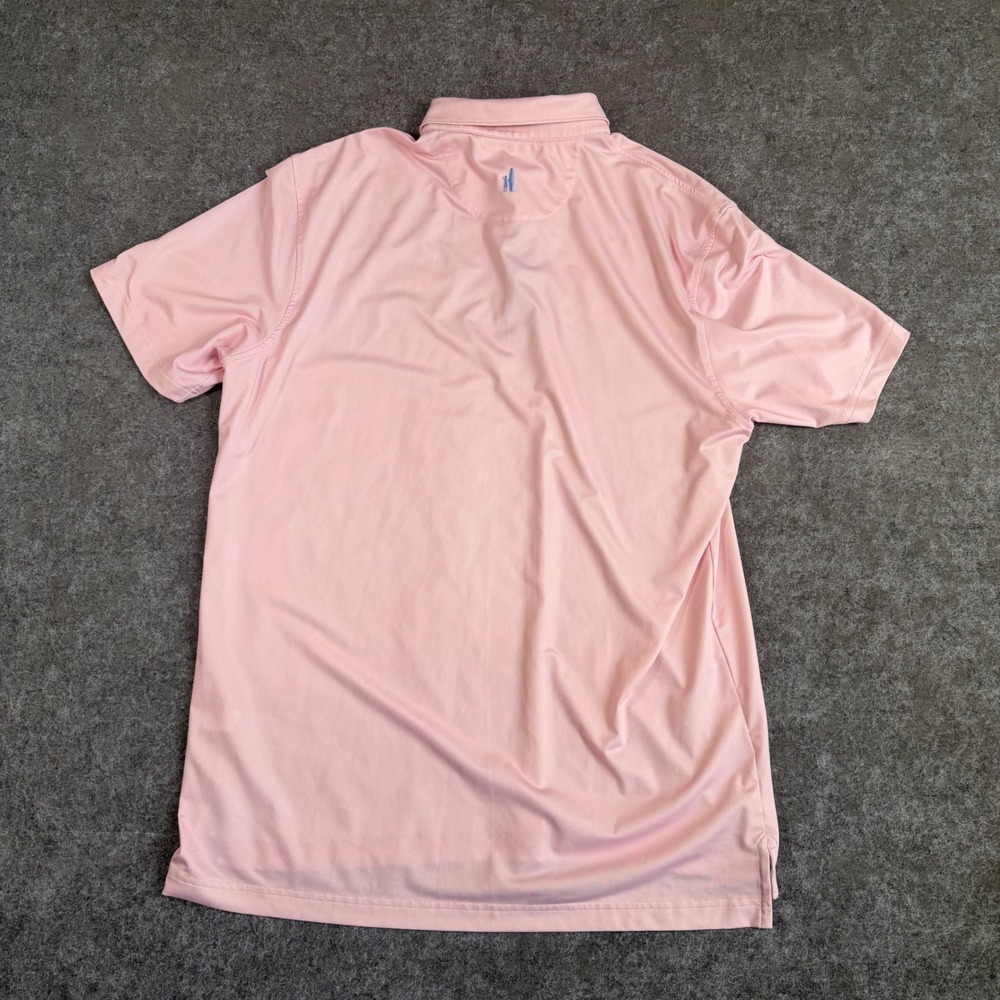 Johnnie-O Polo Mens Large Pink Performance Short Sleeve Golf Performance Stretch - Picture 3 of 8
